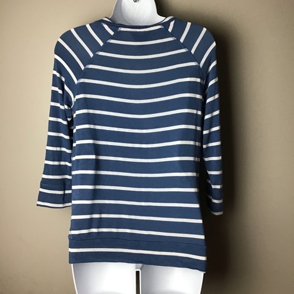 MIX by 41 Hawthorn Blue and White Striped Top - Picture 2 of 5